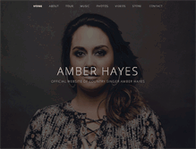 Tablet Screenshot of amberhayesmusic.com